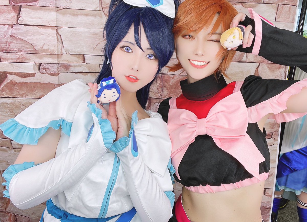 キュアブラック ,キュアホワイト ,美墨なぎさ ,雪城ほのか 「本日はとなコスお疲れ様でした〜〜念願の初代ぷいきゅあやっておりました!!たくさん」|てばのイラスト