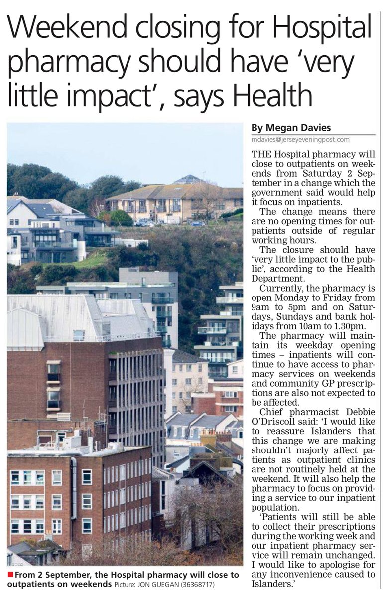 Malcolm Ferey - Deputy of St Saviour tweet media
