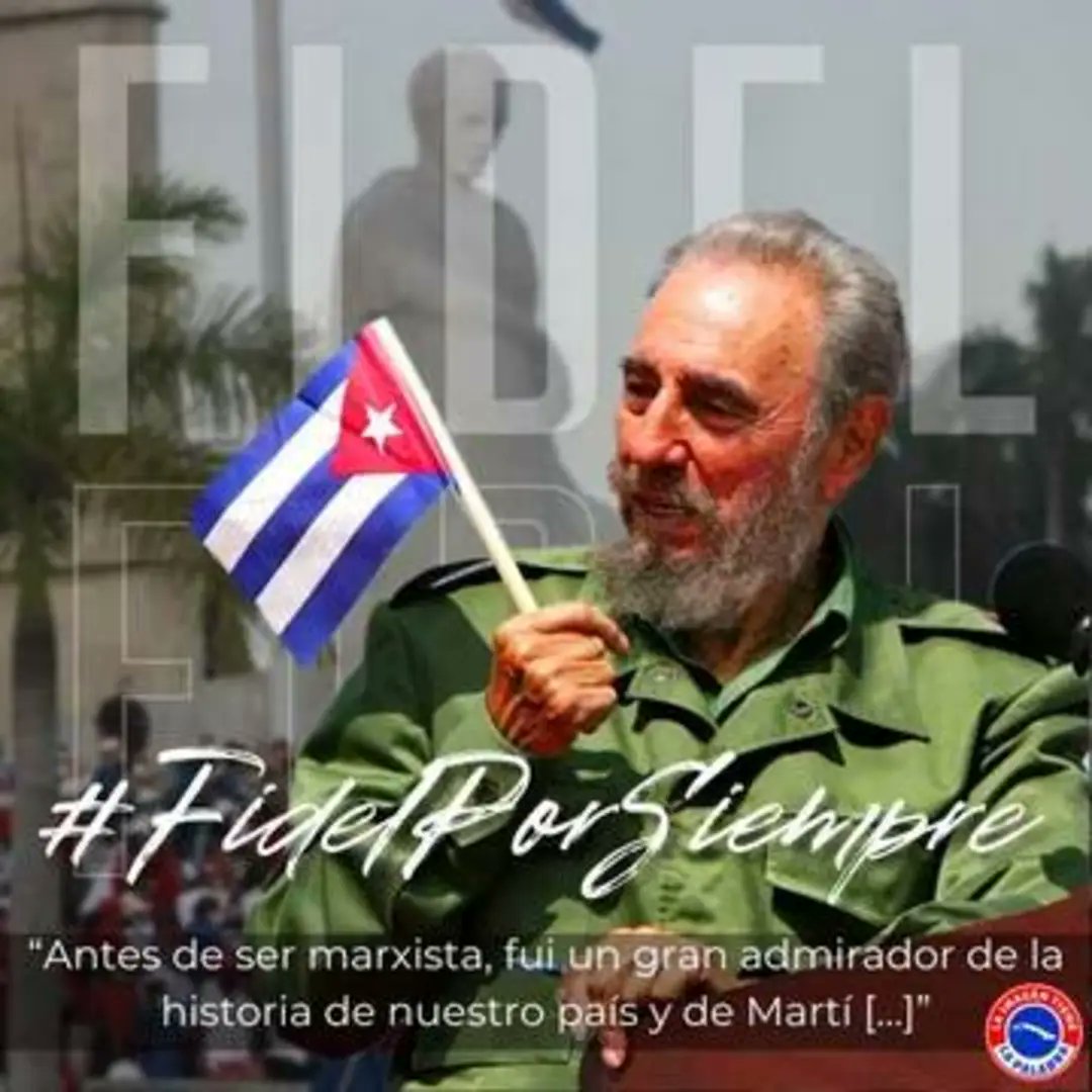 Crónicas de #Cuba
#IslaRebelde 🇨🇺
#13DeAgosto

-Fidel nace cada día, escribí. 
-¿Por qué lo sabes?, preguntó mi hijo. 
-Nace en nuestros triunfos, porque nos enseñó a triunfar. Y también en las dificultades, porque necesitamos de su visión y su genio. Se llama amor.

#DeZurdaTeam