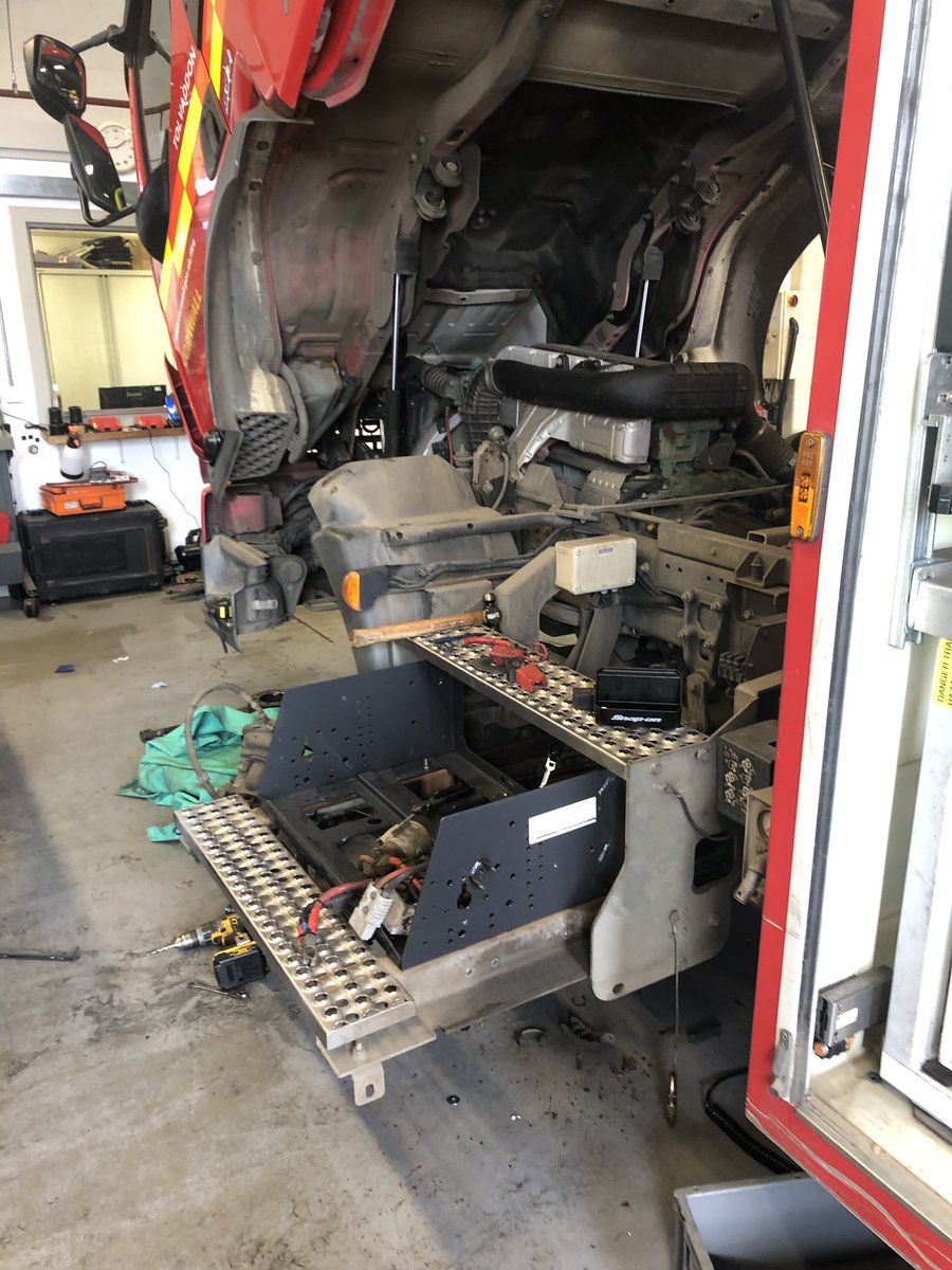 Earlier this month we handed <a href="/TolvaddonCFRS/">Tolvaddon Community Fire Station</a> their first away back after major work had taken place. Pump refurbished and a full service carried out, it’s now back on the run! 🚒🚨🛠