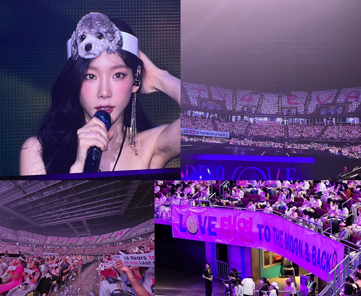 kimtaenos's tweet photo. Thai Sones fan project for The ODD Of LOVE in Bangkok.

Day 1:
- Zero headband
- "TY4EVA"
- "LOVE 태연 TO THE MOON & BACK"
- "16 Years to ♾, WE WILL LAST FOREVER"
- Encore fan project: Into the New World

Day 2:
- Daisy headband
- "Taeyeon's country (태연국)" *Thailand = 태국
- "Our beloved Taengoo OUR HONEY, OUR DAISY, OUR ONLY"
- "UR Our Favorite Melody"
- Encore fan project: UR
- Encore outfit

#TAEYEON_TheODDOfLOVE_in_BKK 🇹🇭 💜