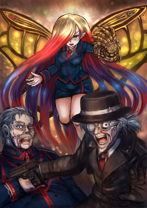 画像2:アイルツ率いるトーテンコップラフィ因縁の敵。ラフィの反逆に遭い放逐された元アルカーヌム所長アイルツの率いる新組織。強化兵や新たなモルモットの少年少女を手駒にしている。聖者会議長のエーリッヒにとどめを刺そうとしたときにラフィの秘書のエヴァに隠された力の覚醒により葬られた。 