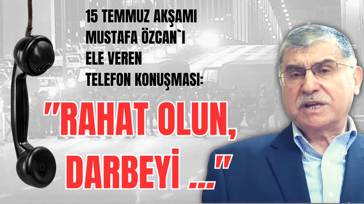 AhmettDonmez's tweet photo. Yeni video...

Bu hafta yayınlayacağım dediğim, ikinci 15 Temmuz özel haberi:
15 Temmuz akşamı, Mustafa Özcan`ın darbeyi ele veren telefonu 

Link: https://t.co/GeKohDQDdx https://t.co/yJALBUnirc