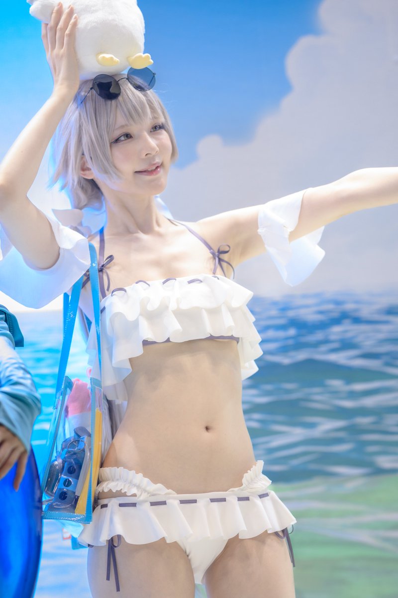 コミケC102 cosplay : 阿慈谷 ヒフミ (水着) model : やもはちこ