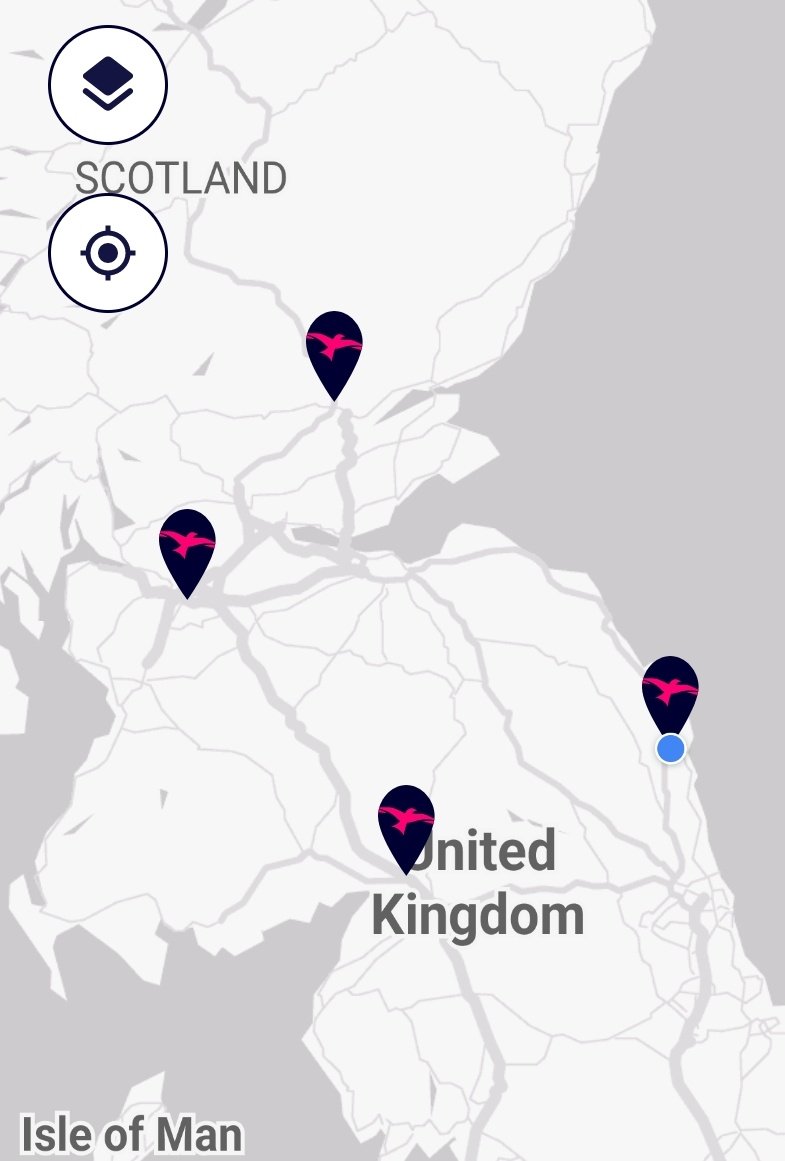 Drawing over 100Kw at Alnwick, heading North.