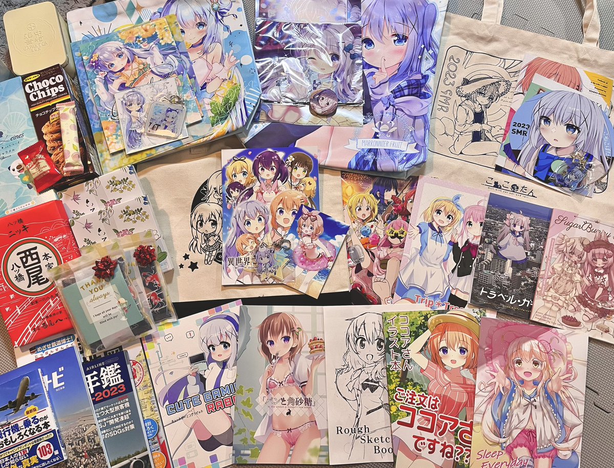昨日は新刊交換や差し入れやお手紙など本当にありがとうございました🙇‍♂️
写ってないものは撮る前にいただきました! 