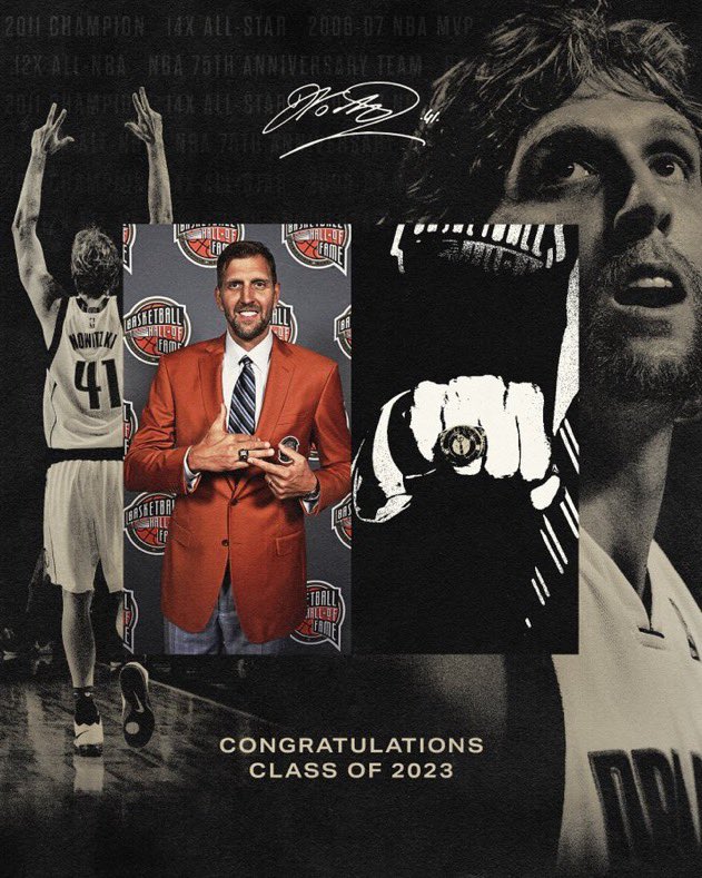 Threeball34_eth's tweet photo. Congratulations DIRK!!! 41/21/1
You’re a #HallofFamer now fam!! 💙💙💙 #MFFL #DirkForever https://t.co/214V3i36mt