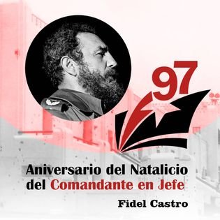 FarinaEstevez's tweet photo. Tod@s celebramos #Hoy este día los 97 años de #FidelCastroRuz, fiel a su legado. #FidelCastroVive #FidelPorSiempre #EducaciónVillaClara @CubaMined https://t.co/Nyb63qUpz7