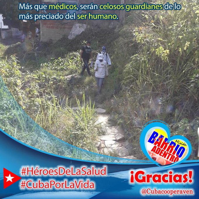 El mundo cuenta en #Cuba con un ejército de batas blancas capaz de sanar de manera altruista las dolencias de millones de pacientes #FidelPorSiempre #CubaPorLaVida #CubaCoopera <a href="/cubacooperaven/">Brigada Médica Cubana en Venezuela</a> <a href="/MINSAPCuba/">Ministerio de Salud Pública de Cuba</a> <a href="/japortalmiranda/">José Angel Portal Miranda</a> <a href="/MinSaludVE/">MPPSalud</a> <a href="/MagaGutierrezV/">Magaly Gutiérrez Viña</a> <a href="/cubacooperabol2/">Brigada Médica 🇨🇺 Bolívar🇻🇪</a>