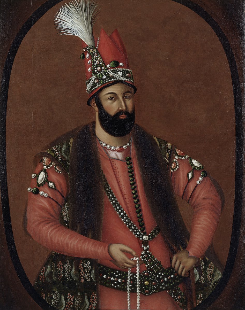 jhowesuk's tweet photo. Pearly King! Nadir Shah, the Persian king who sacked Delhi in 1739. Given to the East India Co in 1822 by Nicholas Vansittart, son of Bengal's Governor in the 1760s. Displayed in East India House's library. Today in the Asia &amp; Africa Reading Room @britishlibrary (F44).  (1/2) https://t.co/zx2gXRzuMO