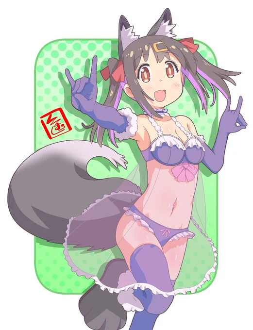 今回のポップアップショップ衣装で一番えっちいなと 思ったのはみはりさん ('◔౪◔)ええやん #おにまいお絵描き