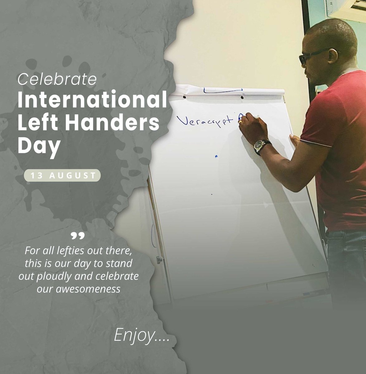DeoChambi's tweet photo. Happy Lefties International Day https://t.co/smTYbuYjxb