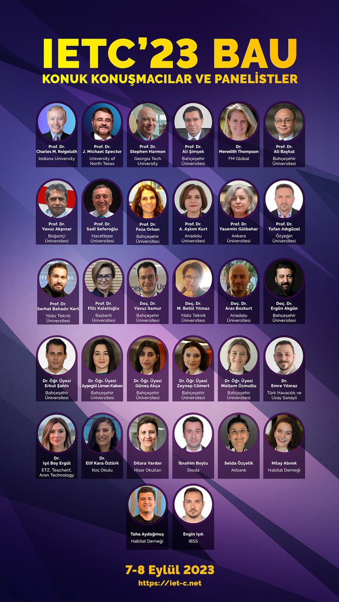 Eğitim teknolojileri alanının en heyecan verici etkinliklerinden biri olan 23. IETC Konferansı yaklaşıyor! 💡📚 Dünyanın dört bir yanından gelen uzmanları bir araya getirerek eğitimde teknolojinin geleceğini konuşacak. Konuşmacı kadrosu ise göz kamaştırıyor!