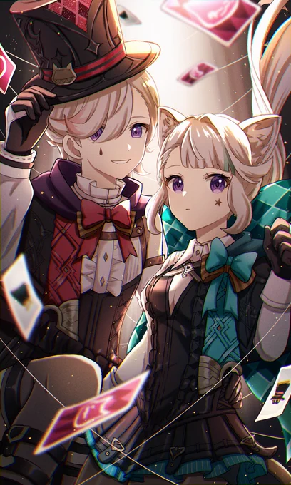 リネとリネットフォンテーヌもうすぐですね #Lyney #Lynette