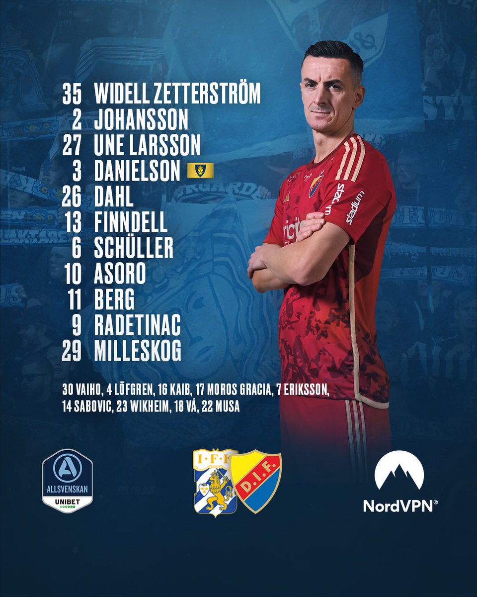 DIF_Fotboll's tweet photo. Startelvan 💪

INFÖR på https://t.co/PUmOG0VUk7 https://t.co/KZGYZ6Ep1z