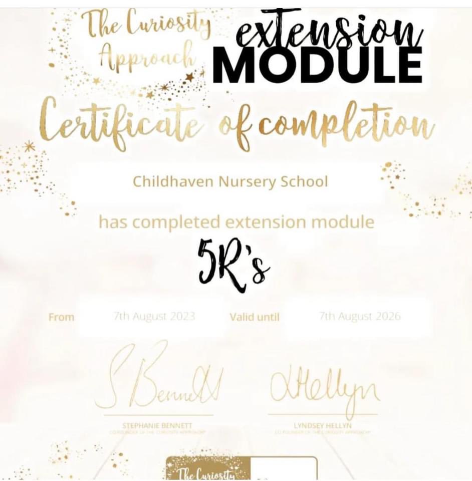 ChildhavenNurs's tweet photo. Fantastic achievement for our wonderful nursery school.
#EarlyYears #nurseryschools #EYFS #thecuriosityspproach https://t.co/y8jA90YMKJ