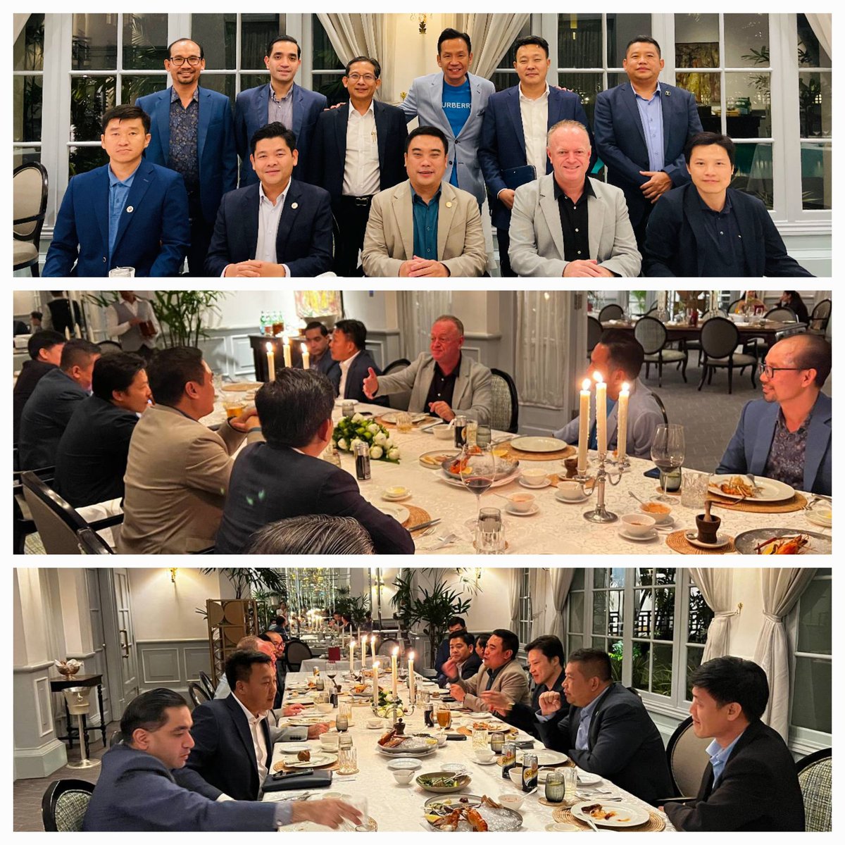 HSereyVath's tweet photo. Gentlemen Candlelight Meeting at Le Royal! 2nd time with La Vie Hotel &amp; Resorts team, over 50 hotels in 19 countries. Wonderful discussion with Craig Bond, La Vie's Managing Director, with various options for investment in Cambodia.  https://t.co/K5W35yJzM7 https://t.co/6H2CdBBTmx