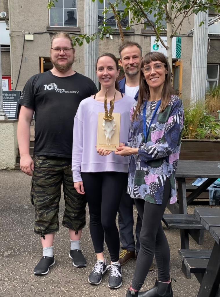 Huge congratulations to the 𝙄𝙣𝙨𝙤𝙢𝙣𝙞𝙖𝙘’𝙨 𝙁𝙖𝙗𝙡𝙚 team <a href="/agitcirk/">Agit-Cirk</a> on the <a href="/Summerhallery/">Summerhall</a> #LustrumAward 🏆. A delicate love story with a #Hitchcockian glint in its eye. Everyday 11:00 until 27th Aug. Ticket link in bio. #edfringe #EdFringe2023 #summerhall