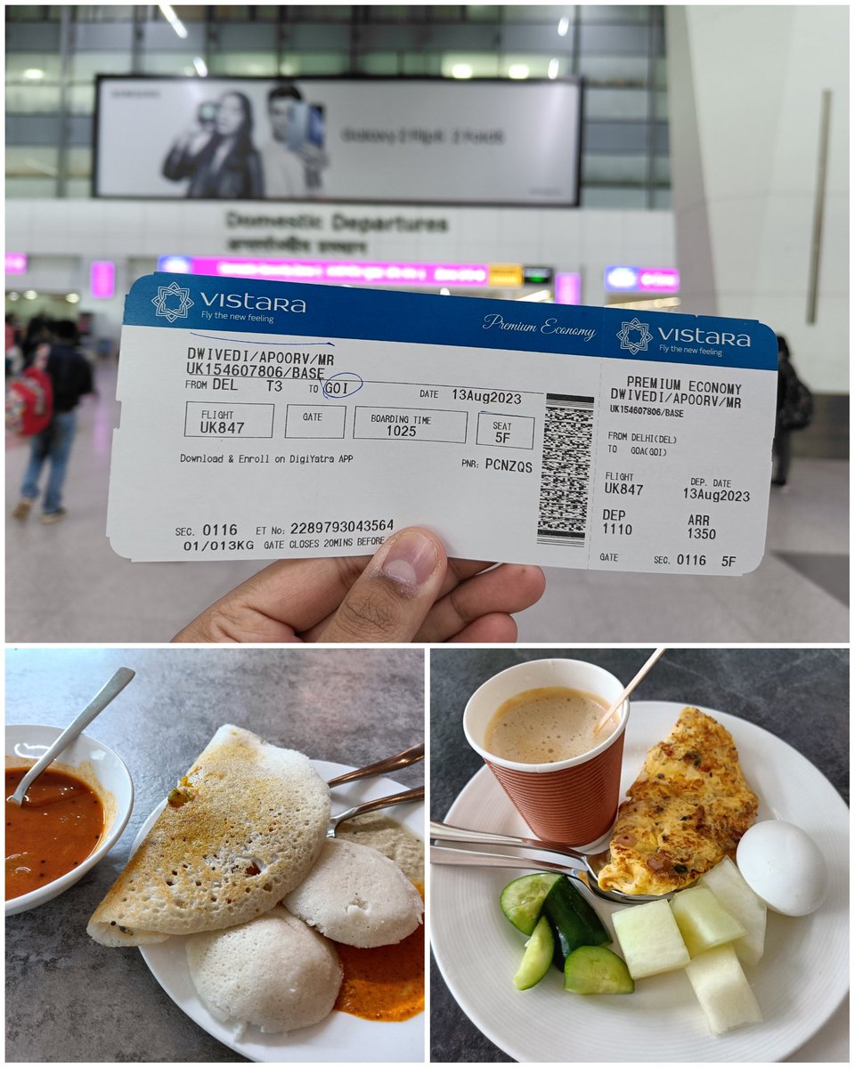 Apoorvdwi's tweet image. Skyflow &apos;s Goa offsite started a week after I joined 🤌🏻✨. 

Here we go (accompanied by lots of delicious food) 🫣🛫

#offsite #Goa #skyflow