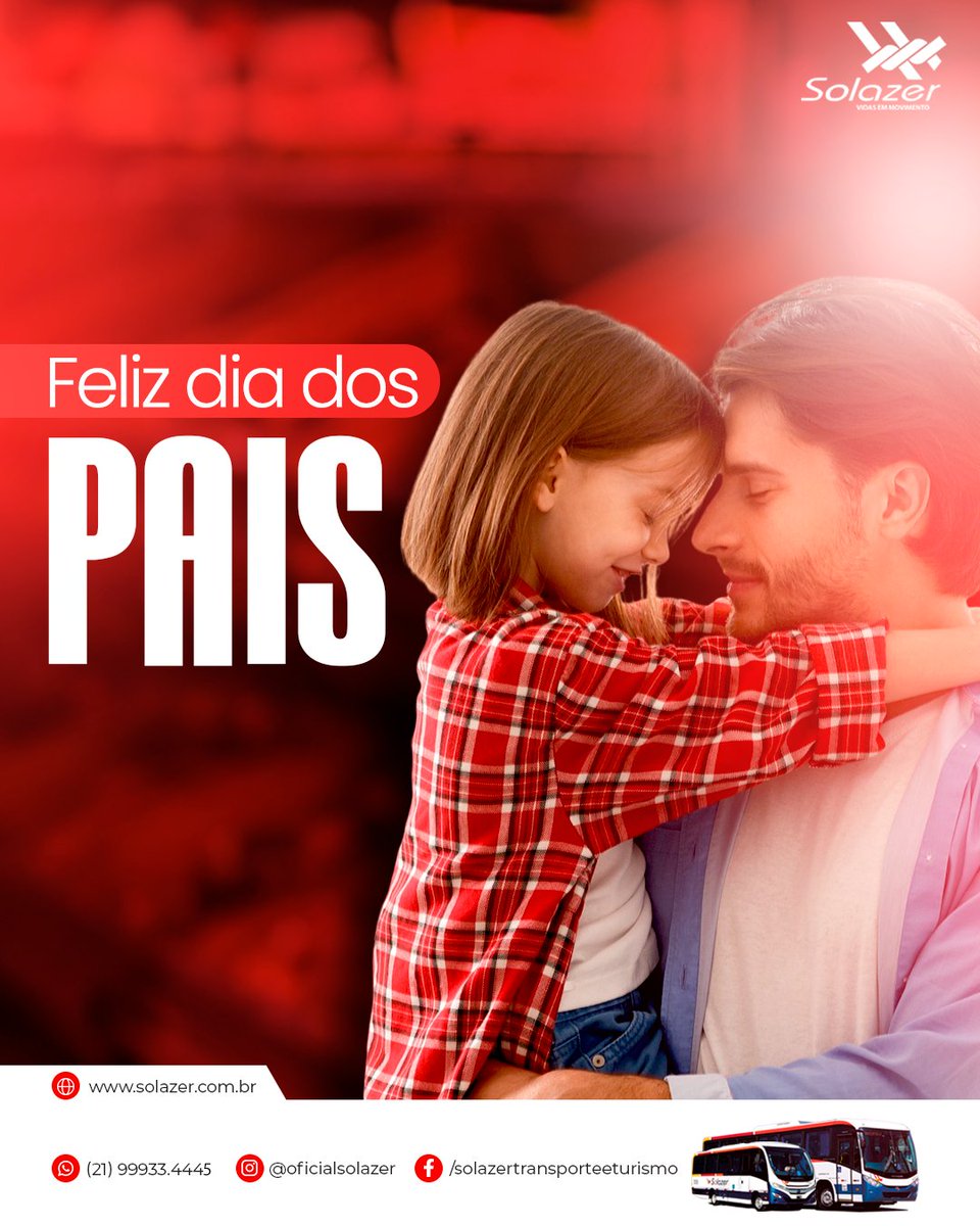 oficialsolazer's tweet photo. Neste dia especial, a Solazer parabeniza todos os pais, pilares de amor e dedicação em nossas vidas. ❤✨

Desejamos um Feliz Dia dos Pais, que esta data seja repleta de momentos especiais ao lado de quem vocês amam. 👨👧👦🎉✨ https://t.co/lR3li5LzZP