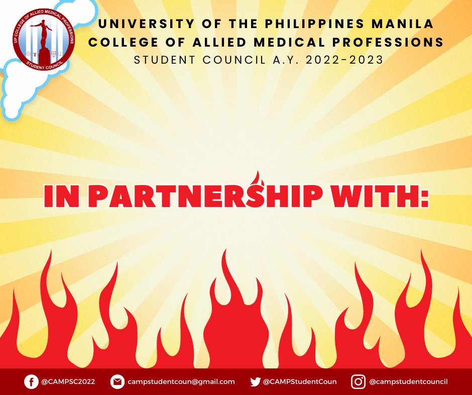 upcampsc's tweet photo. Co-presented By: 
The Freshie Initiative 
UP Collegiate Association of Speech Pathologists CAMP Synergy
AWSAMS
UP CAMP Association of Physical Therapy Students
UP Manila - Red Cross Youth Council 
SULONG UP Manila

(3/4) https://t.co/kJL8Uzcu8g