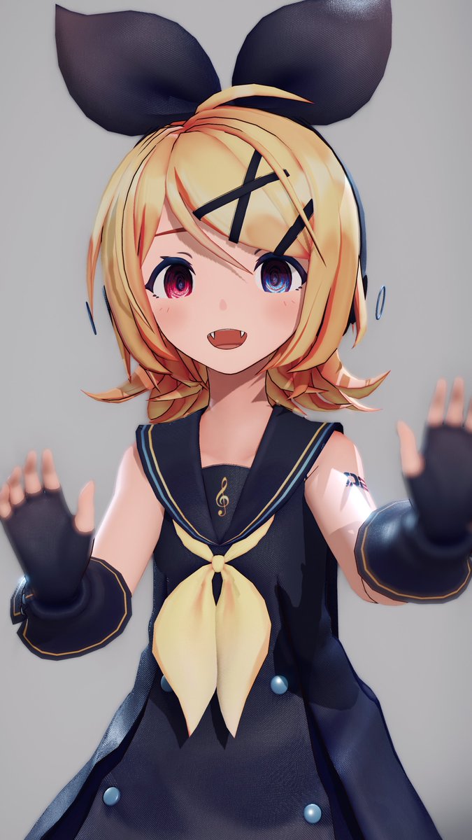 鏡音リン 「こっちにおいで」|PizaCGのイラスト