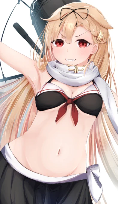 艦これの夕立改二 水着っぽい? 
