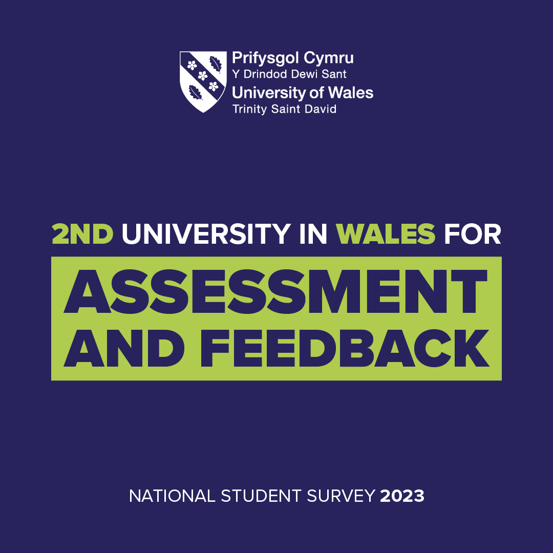 UWTSD's tweet photo. We know assessment isn’t just about grades, but about helping you improve for next time. That is why we are thrilled that so many of our students find our approach to assessment and feedback top-notch. 

#NSS2023 #UWTSD #Clearing23 #Clearing https://t.co/OrFPe4JiA0