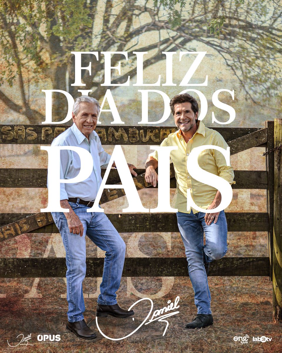 cantordaniel's tweet photo. Querido Pai, neste Dia dos Pais, quero homenagear você de uma forma especial, lembrando da música ‘Sou Seu Fã’, que gravamos juntos no projeto ‘Meu Reino Encantado de Pai pra Filho’. Assim como na canção, eu também sou seu fã incondicional. Suas palavras sábias e seu coração generoso sempre me inspiraram.

Cada passo que dei na vida foi guiado por seus ensinamentos e exemplos. Sua dedicação à família, sua força nas adversidades e sua gentileza com todos ao redor são qualidades que admiro profundamente. Você é a luz que ilumina o caminho, a voz que conforta nas horas difíceis e o abraço que aquece a alma.

Lembro-me das vezes em que você esteve ao meu lado, incentivando meus sonhos e celebrando minhas conquistas. Sua paciência em me ouvir, suas orientações precisas e seu apoio inabalável foram fundamentais para meu crescimento.

Hoje, no Dia dos Pais, quero expressar minha gratidão por tudo o que fez por mim e pela nossa família. Você é um exemplo de honestidade, amor, bondade e determinação. A música diz ‘Sou Seu Fã’ e eu reitero: Sou Seu Fã não apenas por um dia, mas por toda a vida.

Que este dia seja repleto de alegria e que saiba o quanto é amado e admirado. Feliz Dia dos Pais, meu herói, meu guia, meu maior ídolo! ❤️👔 

Corre no seu APP de Música preferido pra ouvir esse projeto incrível. Também disponível em vídeo no https://t.co/ffSCos91ry. 🎬🎶
. . . 
#DiaDosPais #FelizDiaDosPais #AmorDePai #MeuReinoEncantadoDePaiPraFilho