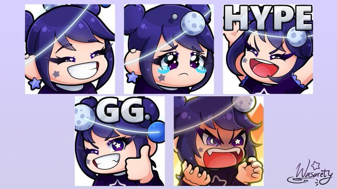 Thanks <a href="/Wasarety65/">🌸𝛚𝛂𝙨𝛂𝐫𝒆𝝉𝜸🌸 MEMCAKES | Emote artist</a> for making these amazing emotes for me
