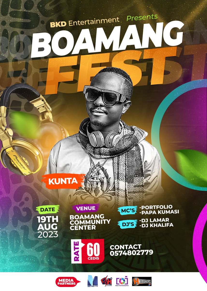 KuntaKinteGh_'s tweet photo. My people and fans in Boamang, let's meet on the 19th of August for some back to back performance from your favourite artist at  #BoamangFest  #BkdEntertainment https://t.co/WemUJYGEBH