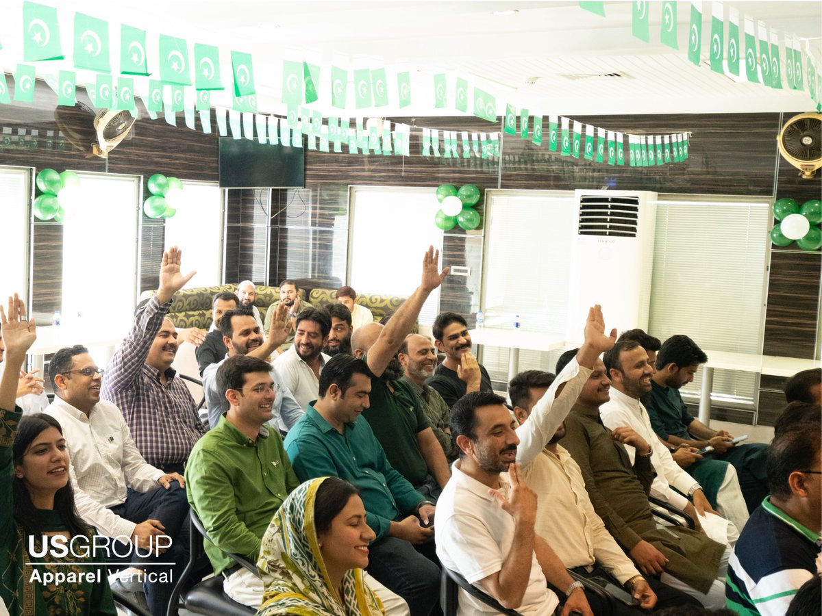 usapparelandtex's tweet photo. Check out the exciting events being held at sBU USA of Apparel Vertical to mark Pakistan's 76th Independence Day with pride and love. Let us continue to love our country, Pakistan. 🇵🇰
#usgroup #independenceday #lovepakistan #denimfashion #denimfabric #pakistan #pride https://t.co/dA1KPfQd1E