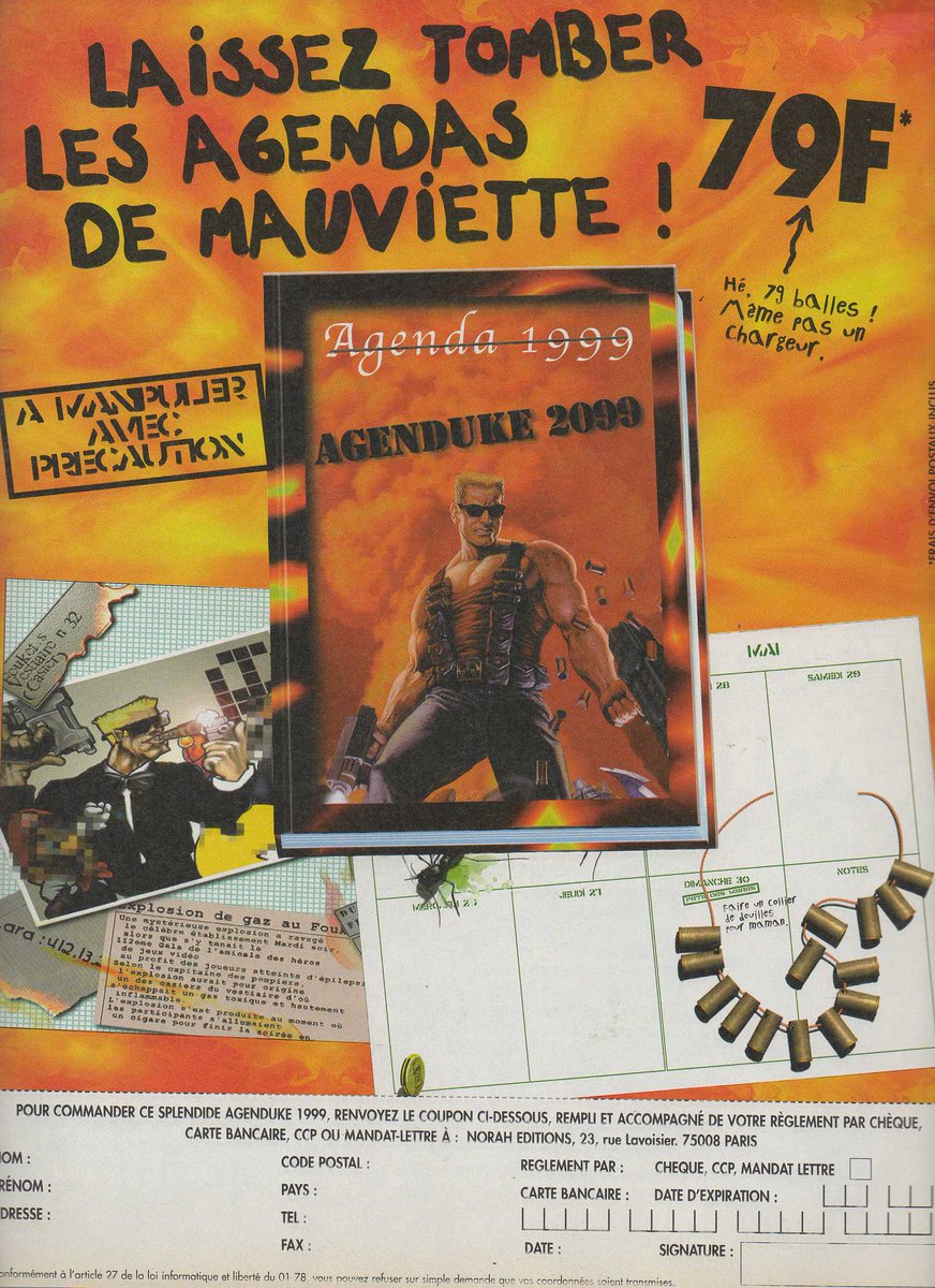AllmightoFranky's tweet photo. la pub dans les mags JV des années #80s #990s!Pubs récoltées dans le #PlayerOne 90 d'octobre 1998!#Medievil sur #Playstation dont je kiffais la pub,#ODT ce jeu méconnu pourtant pas si mal, #Psybadek et l'agenda #DukeNukem pas pour les mauviettes!!#retro #retrogaming #culturepub https://t.co/vNH7it0nk3