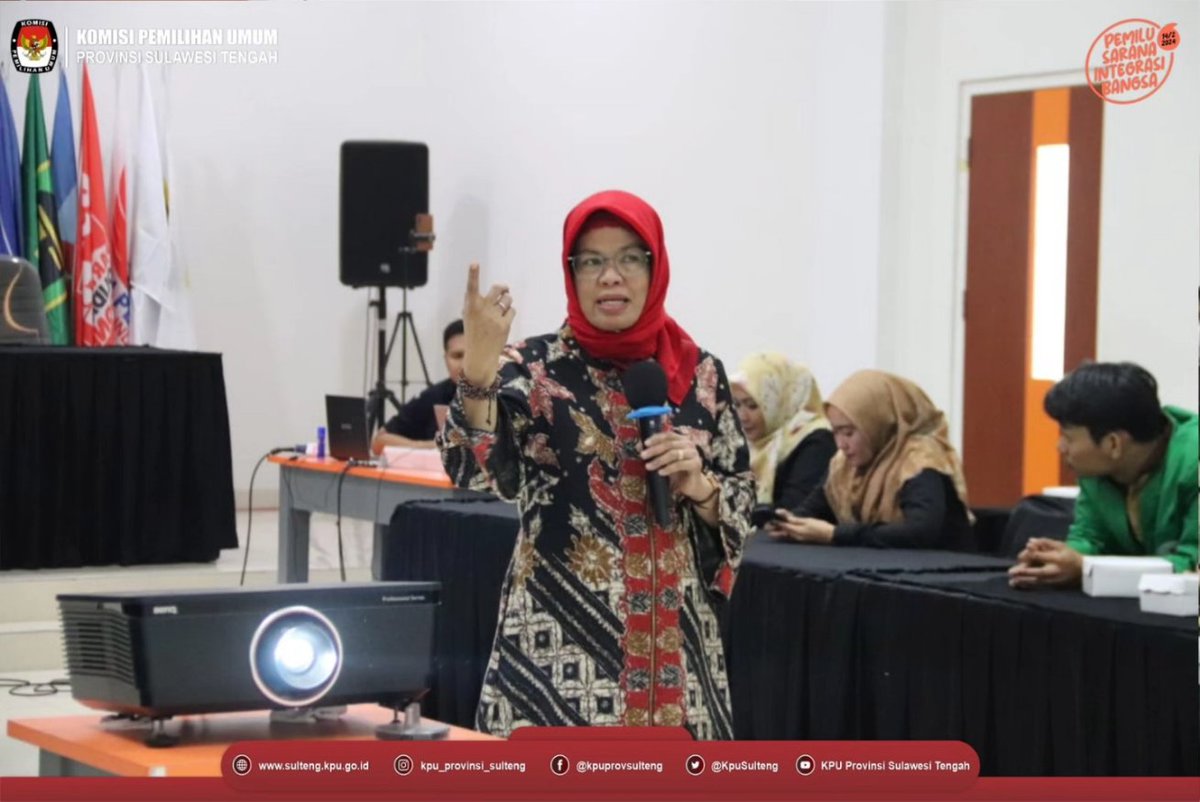 KpuSulteng's tweet photo. #TemanPemilih, Komisi Pemilihan Umum Prov Sulawesi Tengah menyelenggarakan Kegiatan Sosialisasi Pendidikan Pemilih dan Peningkatan Partisipasi Pemilih dengan Segmen Pemilih Muda dan  Segmen Warga Internet (Netizen) pada Pemilihan Umum Tahun 2024. Minggu 13/08/23.

#KPUMelayani https://t.co/7pm70DUvhX