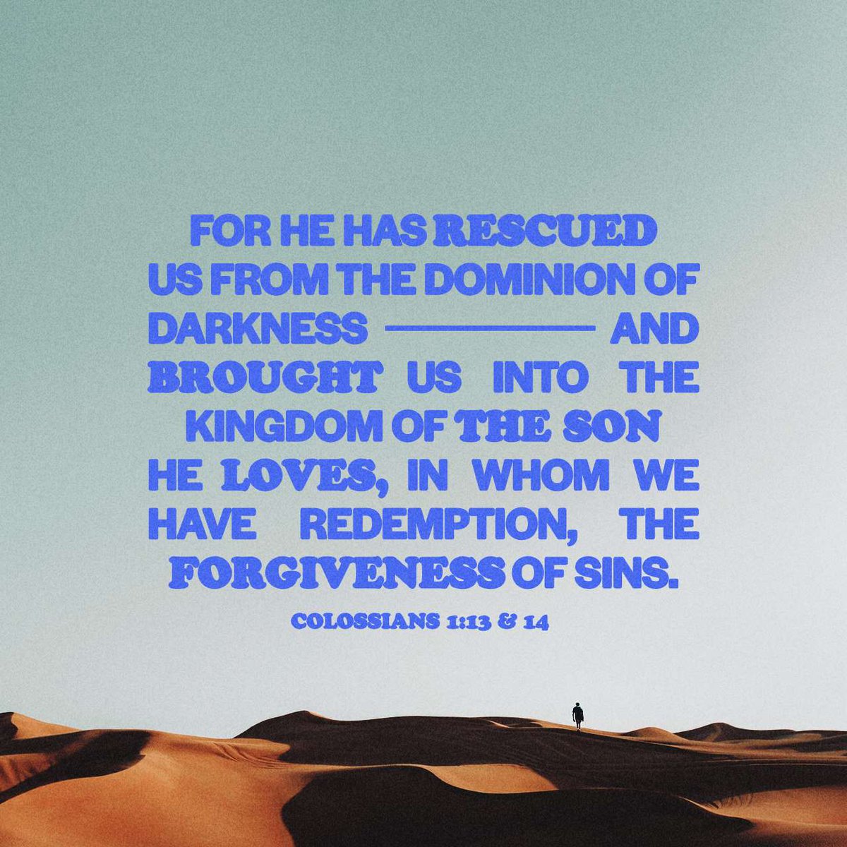 CFLMarriageMin's tweet photo. He has delivered us from the power of darkness and conveyed us into the kingdom of the Son of His love, in whom we have redemption through His blood, the forgiveness of sins.
Colossians 1:3, 10, 13-14 NKJV

So grateful for the love of God!

https://t.co/nYmkAtGcV3 https://t.co/ynLXbfITNc