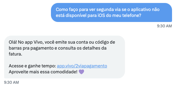 LeoPope's tweet photo. E agora, @vivobr ? Vocês só me indicam o App (em todos os canais de atendimento) e mesmo eu falando que ele não é acessível no meu telefone, a resposta é igual. Acessibilidade? https://t.co/jk3qP1IPqf
