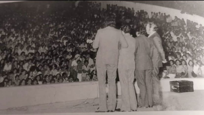 Agosto de 1971 Feria de La Zapoara Ciudad Bolívar.. en nuestra Concha Acústica tal día como hoy hace #los52deSerenataGuayanesa nacimos como agrupación ..de allí la historia que sigue viva