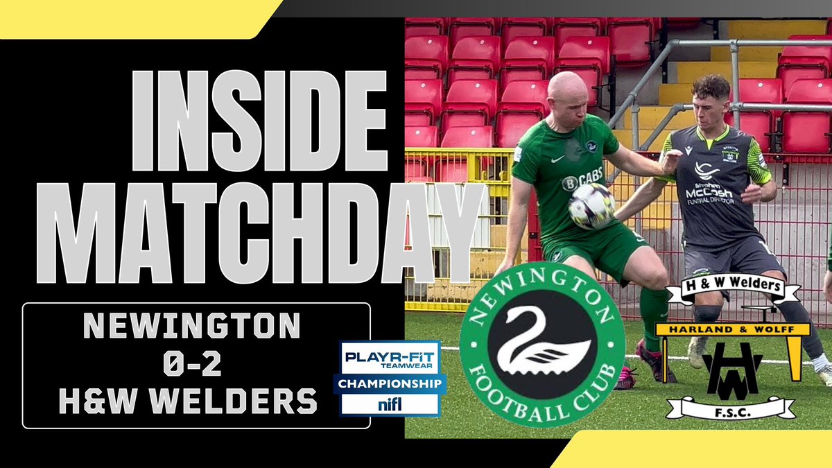 WeldersFC's tweet photo. Welders TV takes a look behind the scenes of the Playr-Fit Championship game with Newington in the latest Episode of Inside Matchday:

https://t.co/v7wjbHIy3g

#playrfitchamp #Awaydays #Footbal #IrishLeague #NorthernIreland https://t.co/JUzY5uKPsB