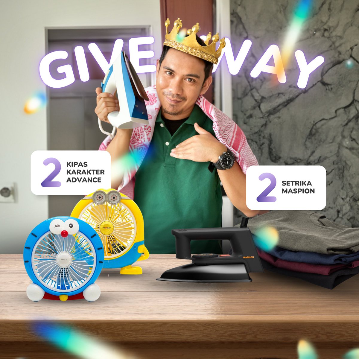 GIVEAWAY 🎉

hadiah banyak, pemenangnya juga banyak ada 39 orang:

3 hape = 1 samsung M14 dan 2 samsung A04S, pengganti hapemu yang dibentak aja lobet

1 power bank untuk ngecas imanmu yang semakin simpang siur

2 juta 500 ribu saldo ovo, untuk 25 orang pengguna bpjs

2 rice