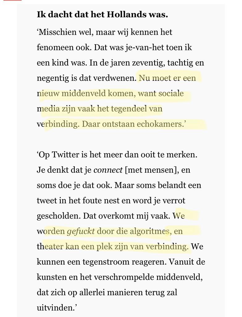 Michaeldcock's tweet photo. Fragmentje uit het @decorrespondent interview met #lexbohlmeijer. #verzuiling en #Twitter https://t.co/O35if494Tw