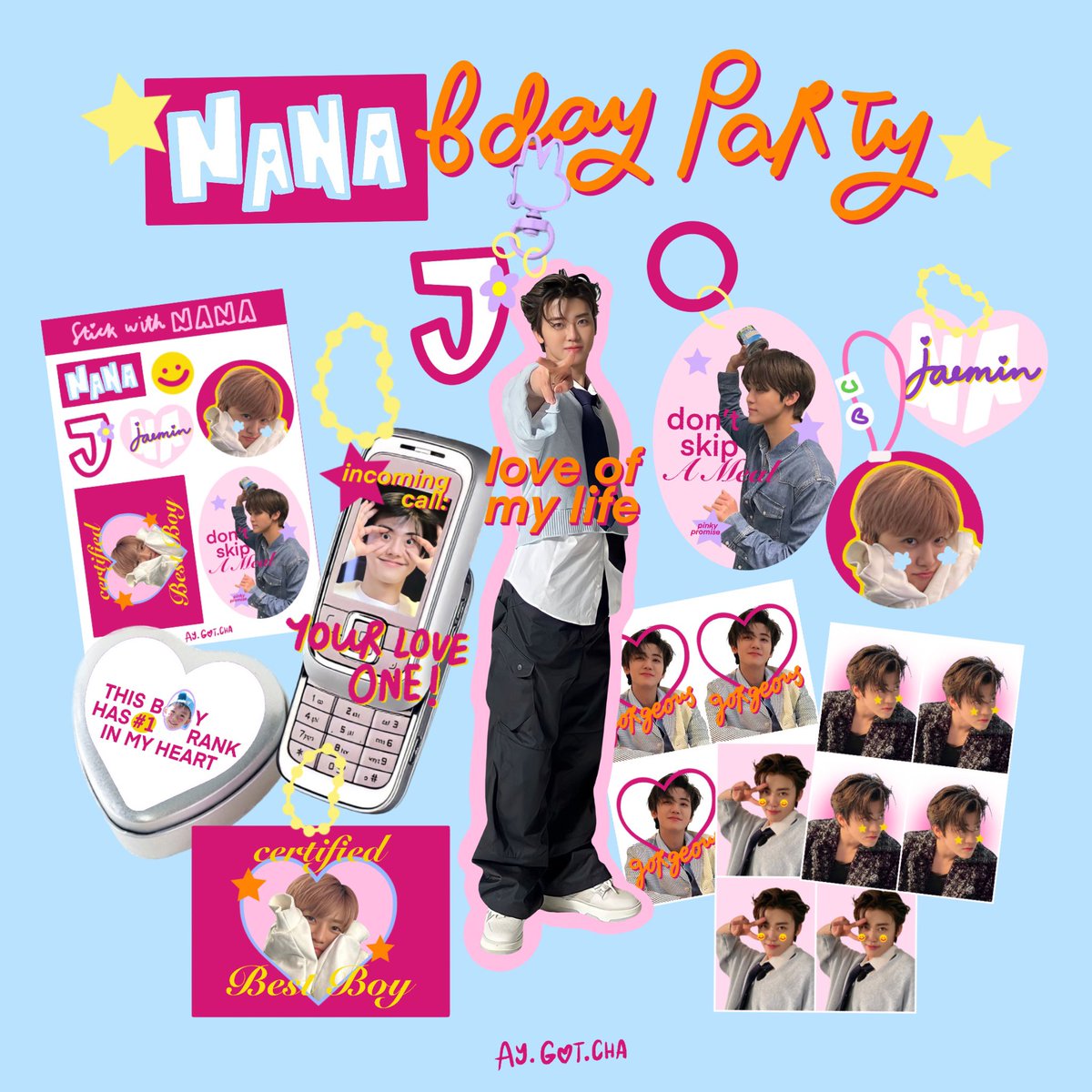 WELCOME to Nana's Bday Party! 🕺🏻🎂🩷
wts. jaemin birthday kit (keychain tincase sticker phonestrap id photo)

🛒🛒 happy shoping Nanadoongies! &amp; happpy birthday our lovely boy Na Jaemin ♡

pre order link ada di bawah yaa 🫶🏻