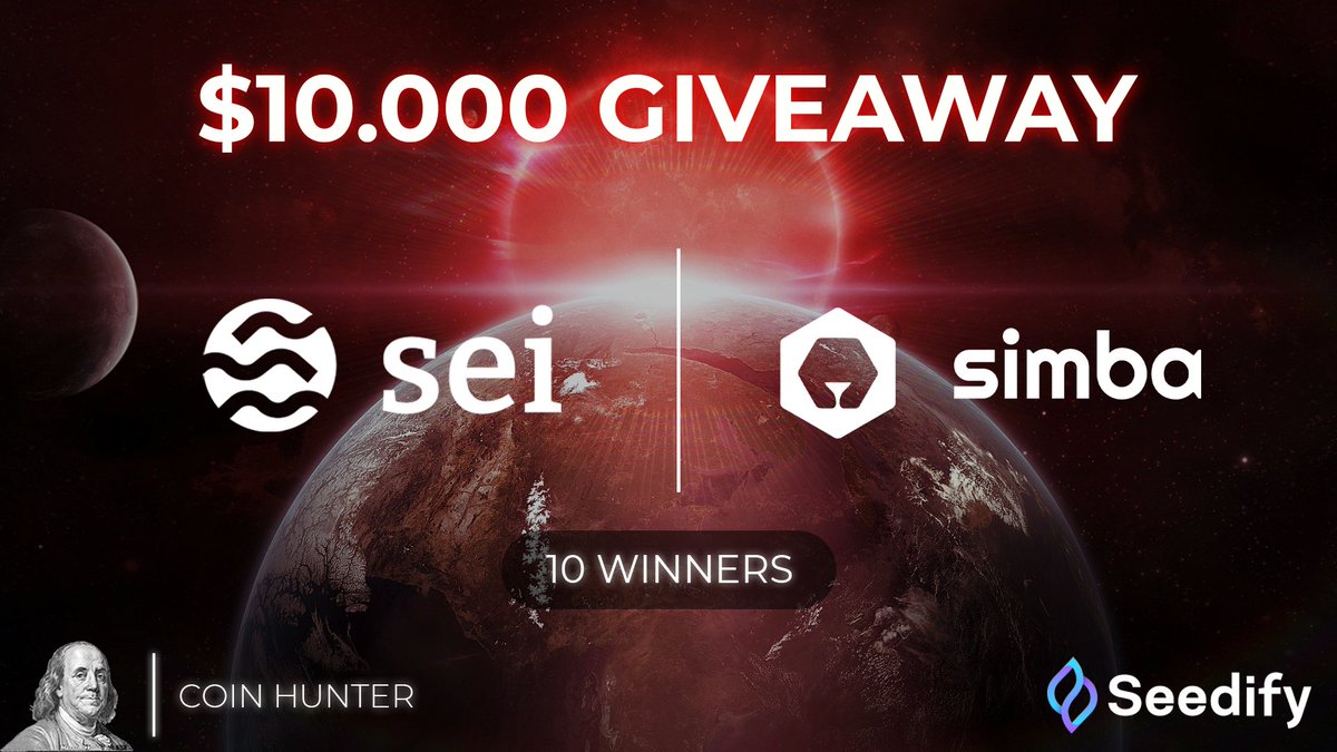 bycoinhunter's tweet photo. 🎁 $10.000 KAZANMA ŞANSI

1️⃣ Takip et: @simba_exchange 
2️⃣ Katıl: https://t.co/kMBHDUWJNz
3️⃣ RT - FAV

10 takipçime $1000 WL 🔥 Ücretleri de benden!
$SEI partneri ve topluluğu 200 bini aştı! 

10X yaparsa $10.000 🚀Daha fazlası da mümkün!