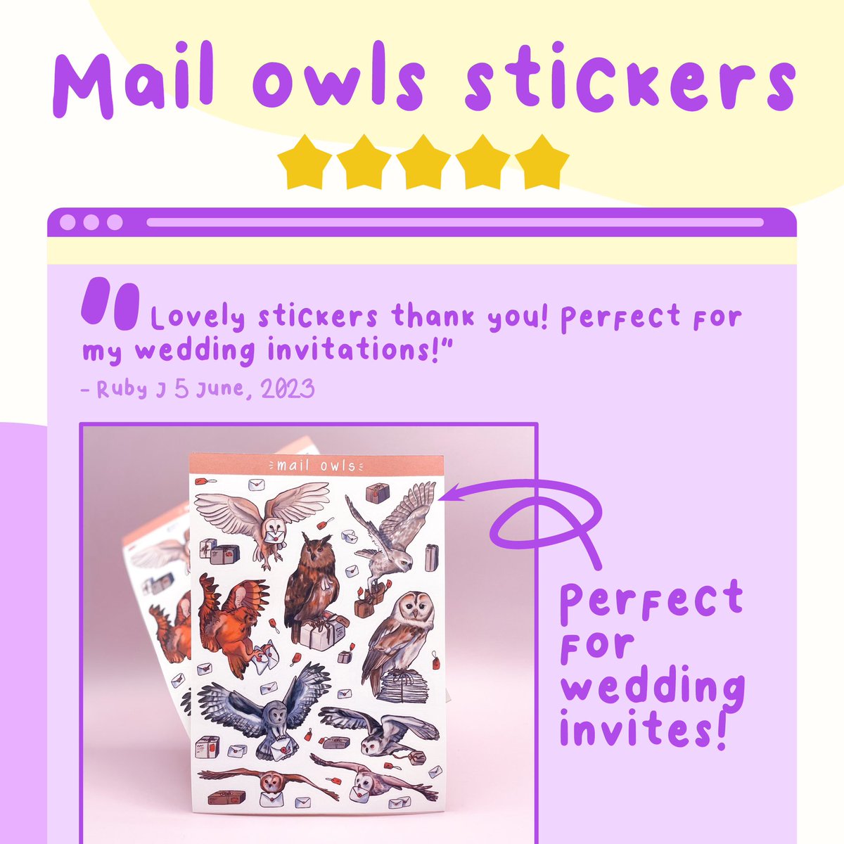 Lauren_Lemons_'s tweet image. You can even decorate wedding invitations! #owls #stickers #cutestickers