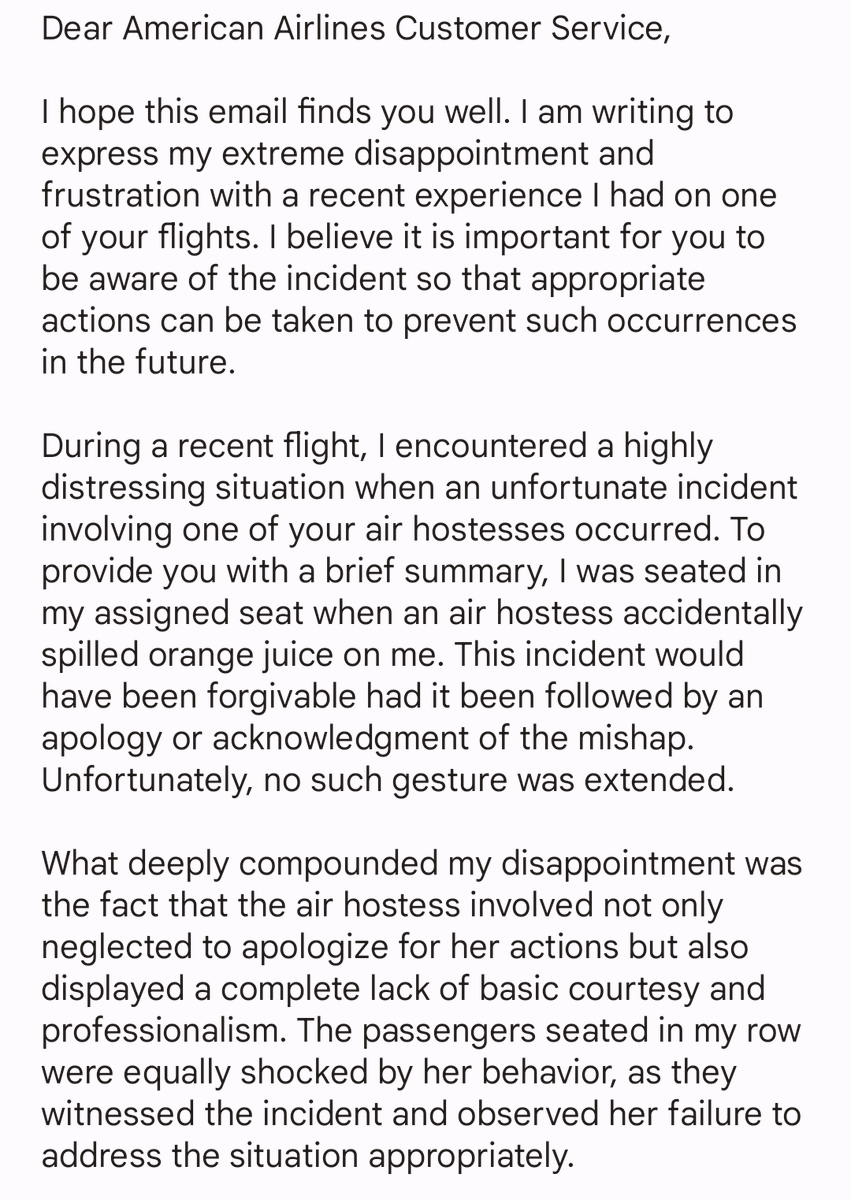 SudiReal's tweet image. @AmericanAir 

#AirlineDisappointment #CustomerServiceFail #UnprofessionalBehavior #PassengerExperience #LackOfCourtesy
#UncomfortableJourney #FlightIncident #DishearteningExperience #TravelTroubles #AirlineApologyNeeded #PassengerRespect #InflightDiscomfort #PoorCustomerCare