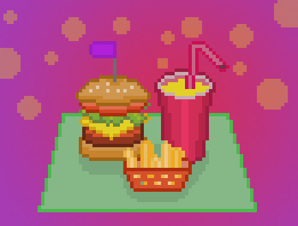 Today I drew this, I must be hungry. #pixelart