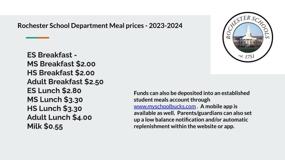 GonicSchool's tweet photo. 2023-2024 Meal prices - https://t.co/qlp6HgQ1nS

Please complete an online Free &amp; Reduced meal application at https://t.co/pSN8dConku https://t.co/bQ7qhZsmyC