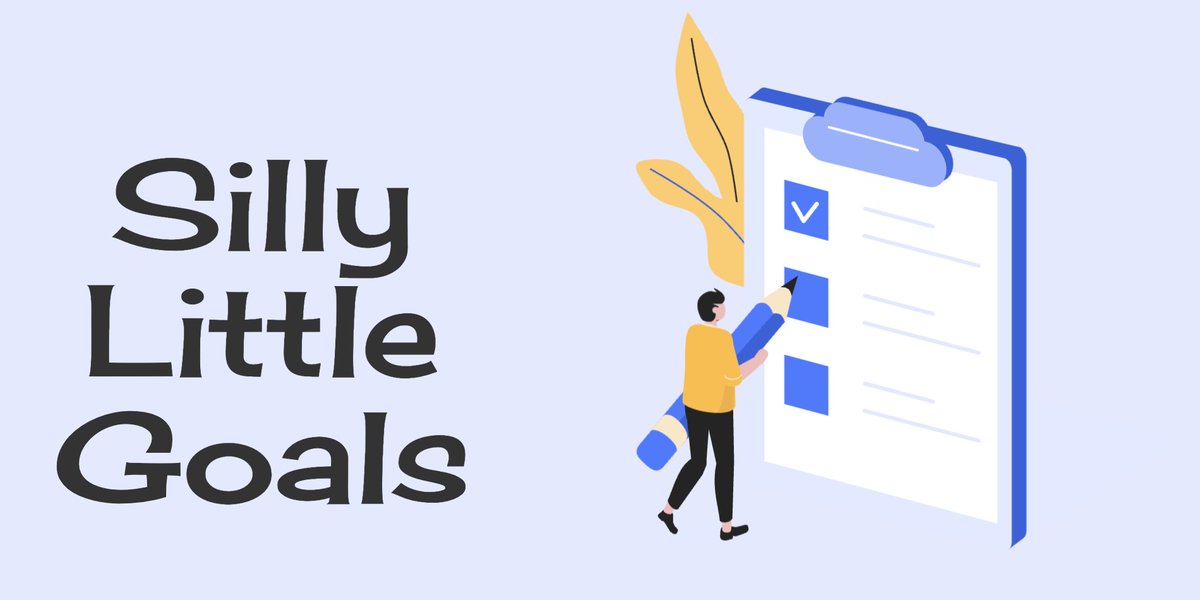 Still a few hours left to sign up for today's Silly Little Goal. Head over to sillylittlegoals.com to receive a weekly SLG directly to your inbox. No pressure. No guilt – just small wins that make life more enjoyable!
+ completely free!

#accountability #goals #slg #silly #fun