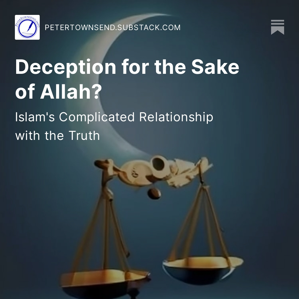 pthistory's tweet photo. Deception for the Sake of Allah - Islam's Complicated Relationship with the Truth https://t.co/6yHfnkaSiy https://t.co/th8Ki6ALaL