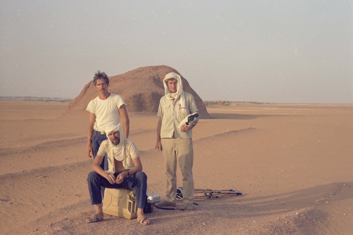 mubi's tweet photo. Behind the scenes of Werner Herzog's FATA MORGANA, 1971. https://t.co/LfeRVbiD3Q