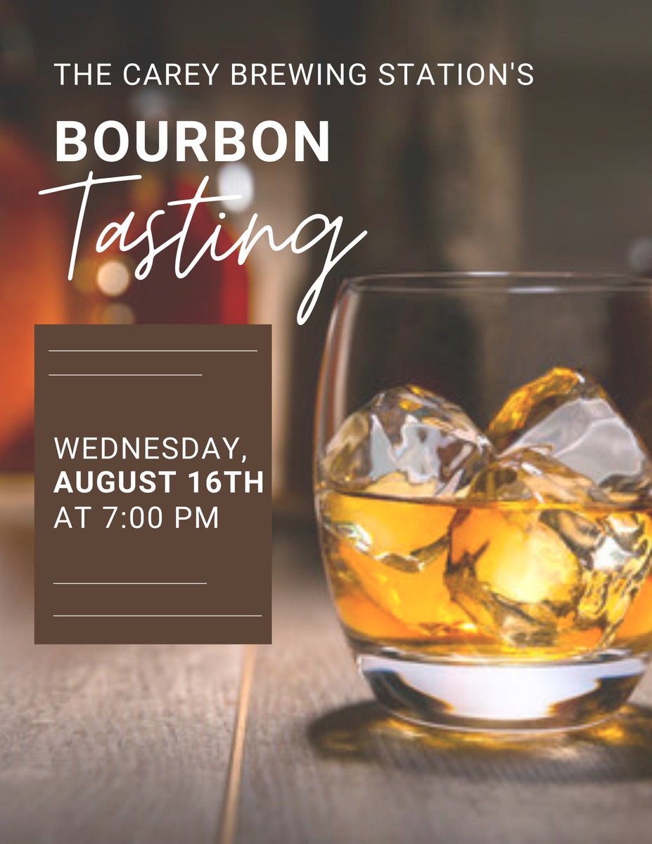 CareyBrewing's tweet photo. Sunday begins a new week at CBS!
Taproom opens today @ 3:00.
This week’s events are shown below. 
Special Reminder for Wednesday’s Bourbon Tasting - THE TASTING WILL INCLUDE EAGLE RARE - don’t miss the event! 
Cheers to all! https://t.co/ij0KtDxW6E
